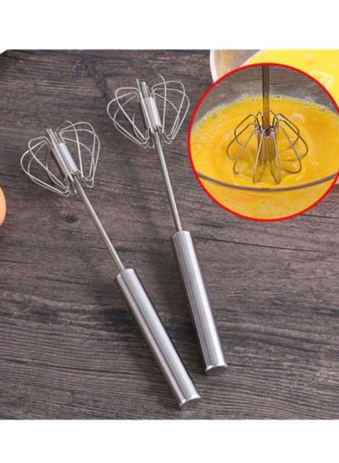 Rotary Egg Beater Silver 25x25x8cm (3)