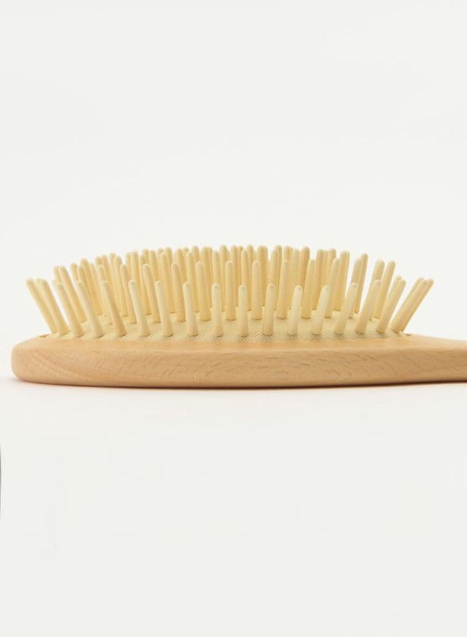 Wooden Hair Brush Beige 23cm (٣)