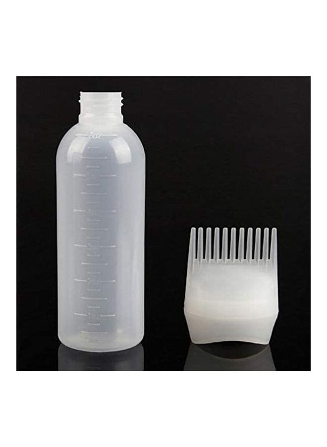 Professional Hair Colouring Comb+Bottle White (٣)