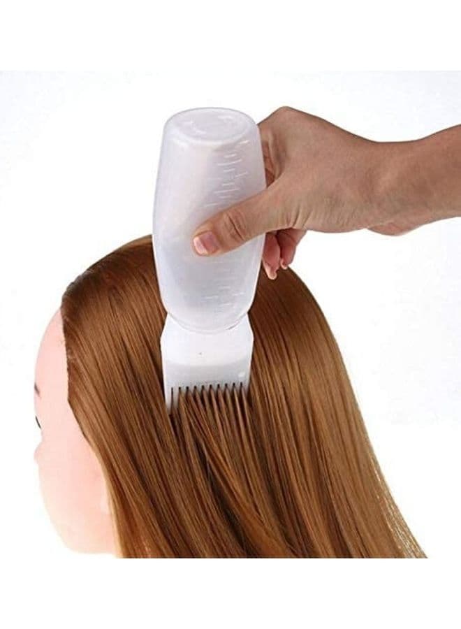 Professional Hair Colouring Comb+Bottle White (٤)
