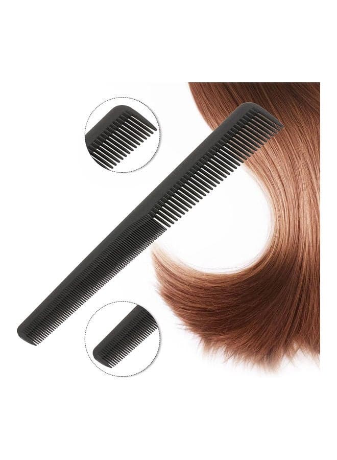 Plastic Fine Tooth Hair Styling Comb Black Styling Accessories (٧)