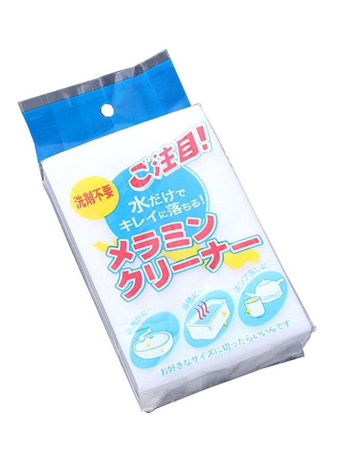 2-Piece Magic Cleaning Sponge White 10x7x3cm Household Cleaning Sponges
