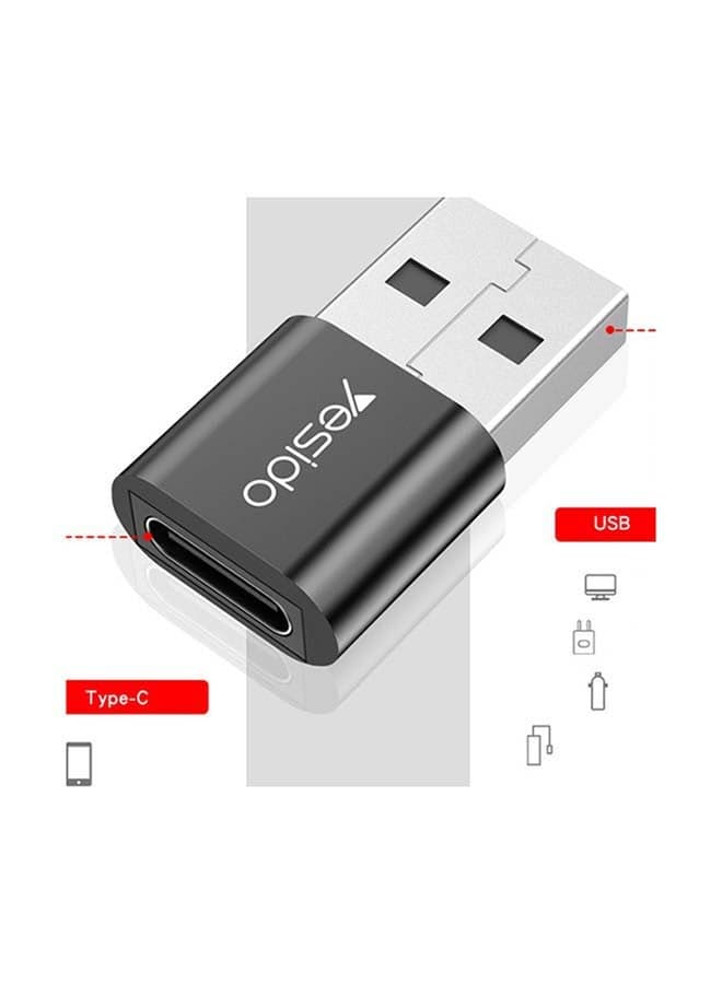 GS09 Type-C To USB Adapter black (4)