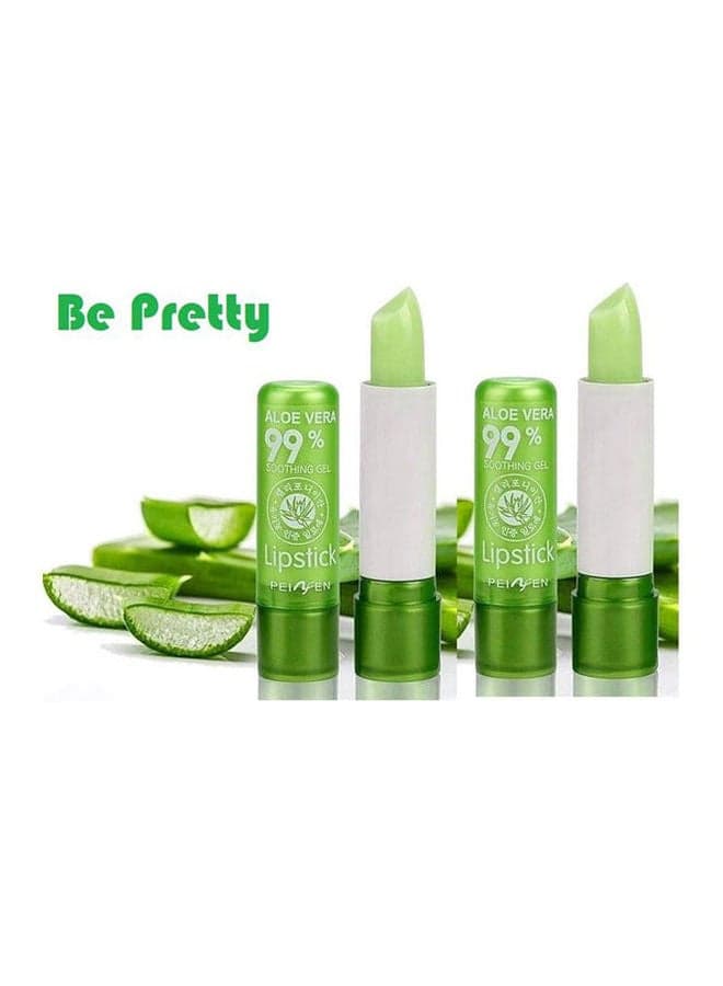 Long Lasting Nutritious Lip Balm - 2 Pcs Green Lipstick