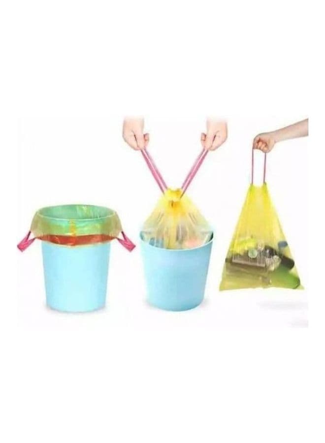 Trash Bags With Double Handle Roll (15 Bags) Multicolour 45X50cm Garbage Bins (3)