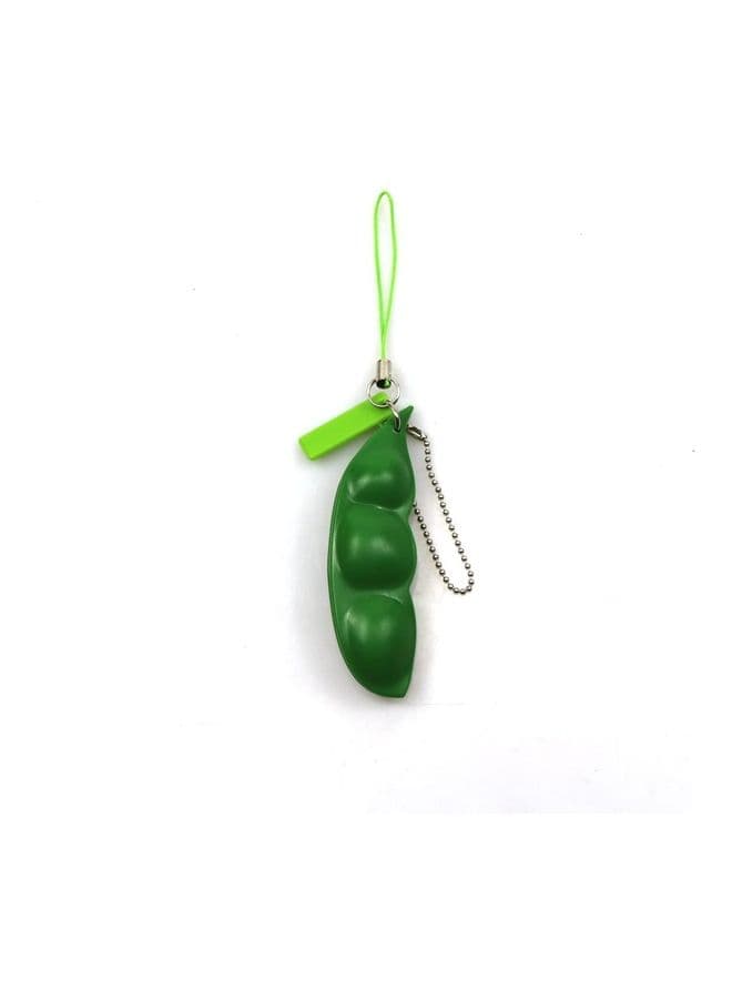 Squeeze-A-Bean Soybean Stress Relieving Keychain  Fidget Toys Pop It