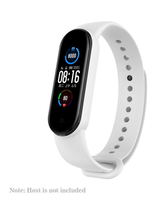 Replacement Band For Xiaomi Mi Band 5/6 White Smartwatch Bands (٤)