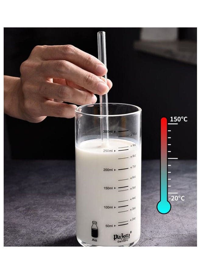 4- Reusable  Stainless Steel Drinking Straws Silver 20cm Kitchen Accessories (٥)