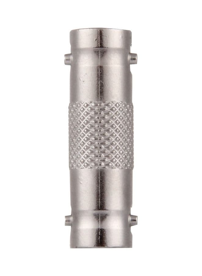 5-Piece BNC Female To BNC Female Adapter Connector Silver Television Accessories
