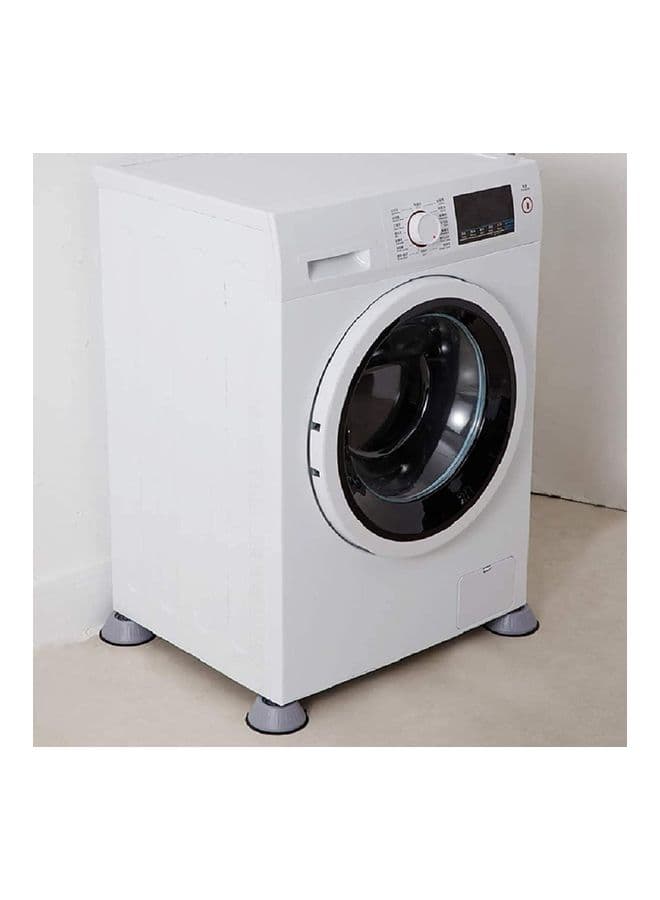 4-Piece Washing Machine Foot Pads Grey 4 x 5cm (٤)