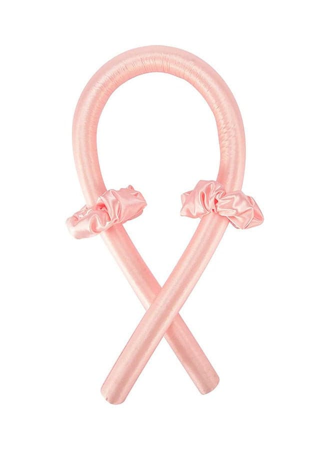 3-Piece Hair Curler And Band Set Pink