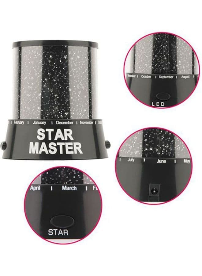 Colourful Cosmos Star Master Led Projector Lamp Black 3*28cm Table Lamps (٤)