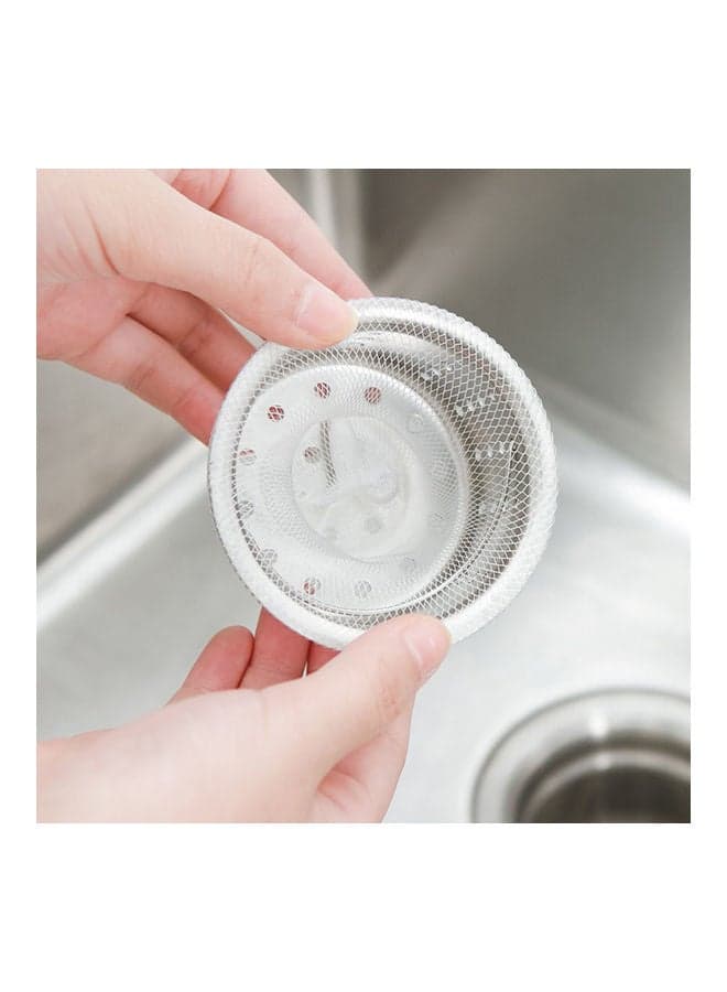100-Piece Sink Strainer Bags White Kitchen Accessories (٥)