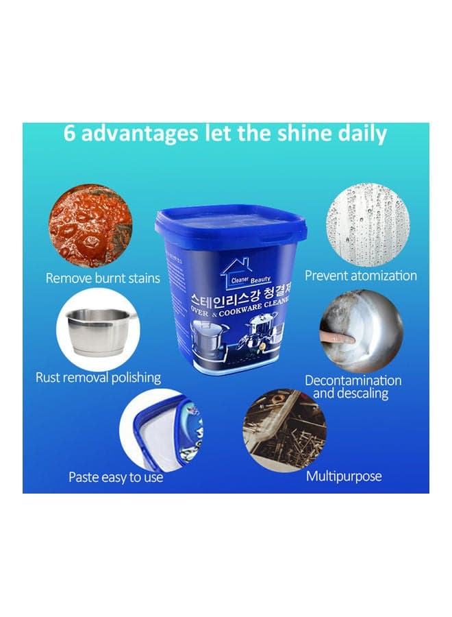 Stainless Steel Kitchenware Stain Dirt Cleaner Blue Household Cleaning Supplies (٦)