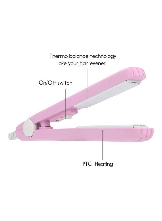 2 in 1 Ceramic Mini Hair Curler And Straightener Multicolour Hair Curling Irons (٤)