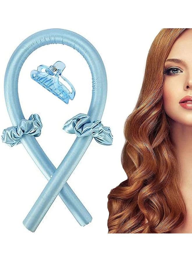 Heatless Curling Roller Set Blue Hair Curling Irons (٣)