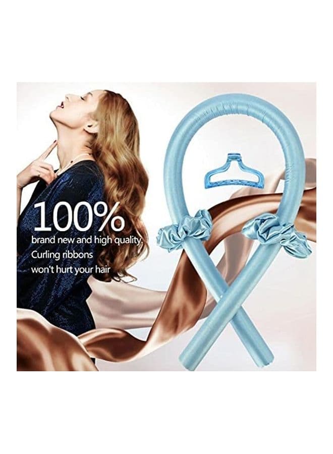 Heatless Curling Roller Set Blue Hair Curling Irons (٤)