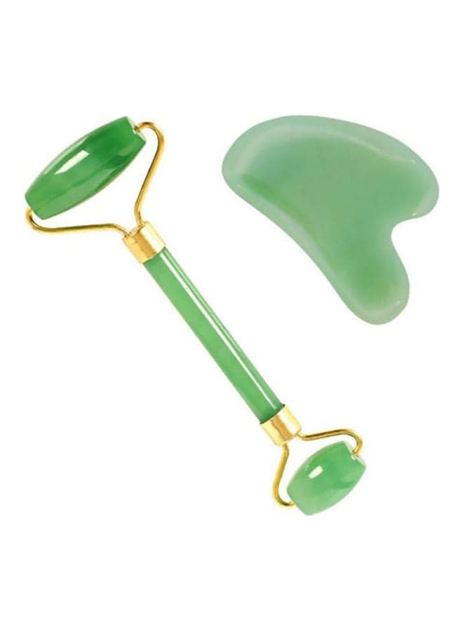 Jade Facial Roller Massager Green