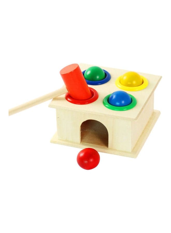 Wooden Hammering Knock Game Box with Balls Hammering & Pounding Toys (٥)