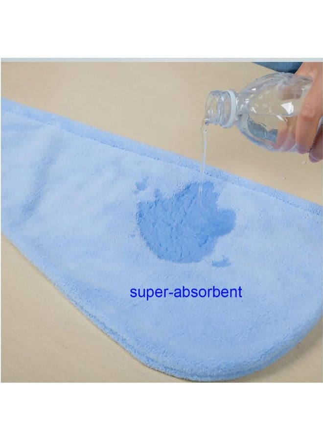 Pack Of 3 Microfiber Hair Towel Wrap Multicolour 65x24cm (٥)