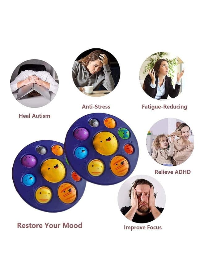 Eight Planets Push Bubble Fidget Toy Novelty Toys (٤)