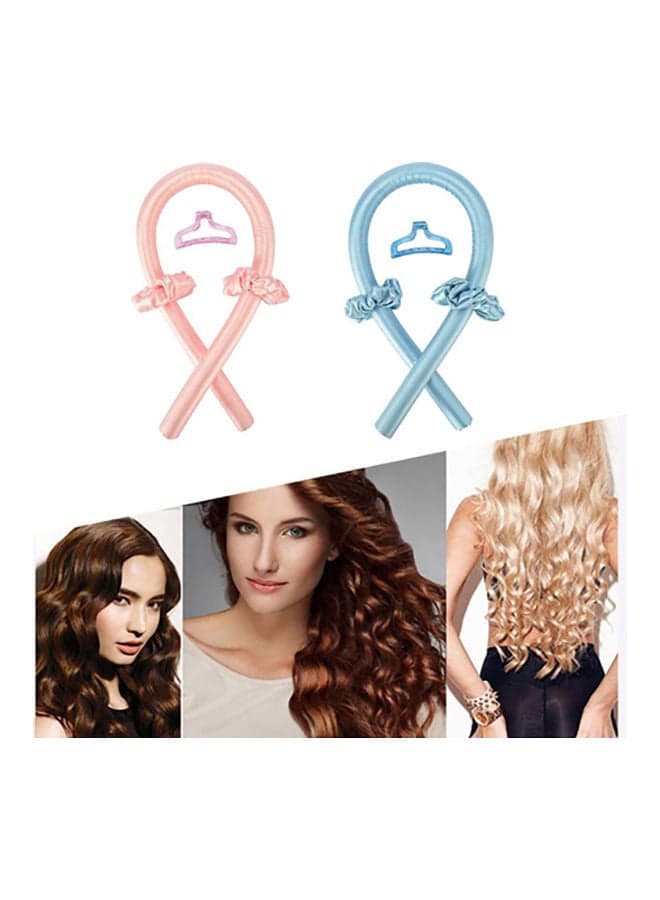 Headband Hair Curlers Hair Styling Tools Blue Styling Accessories (٥)