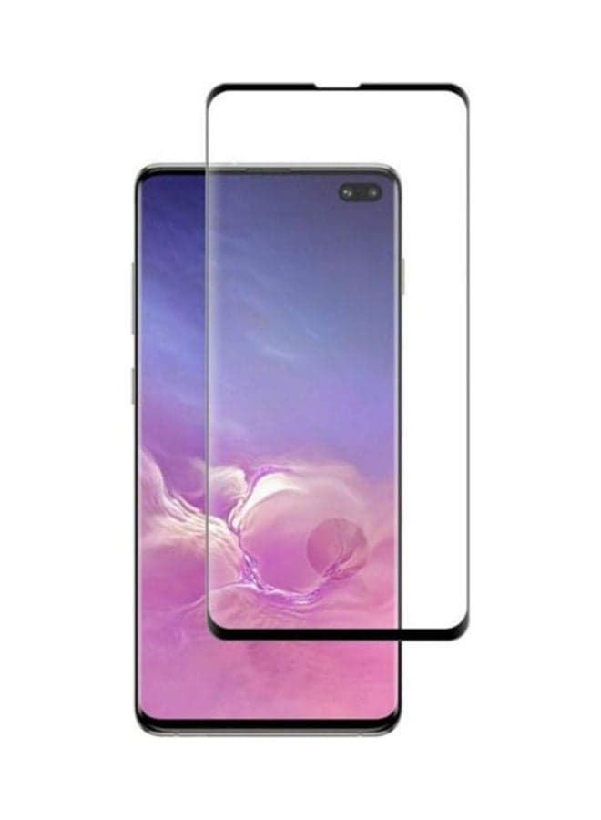 Tempered Glass Curve Screen Protector For Samsung Galaxy S10 Plus Black-Clear