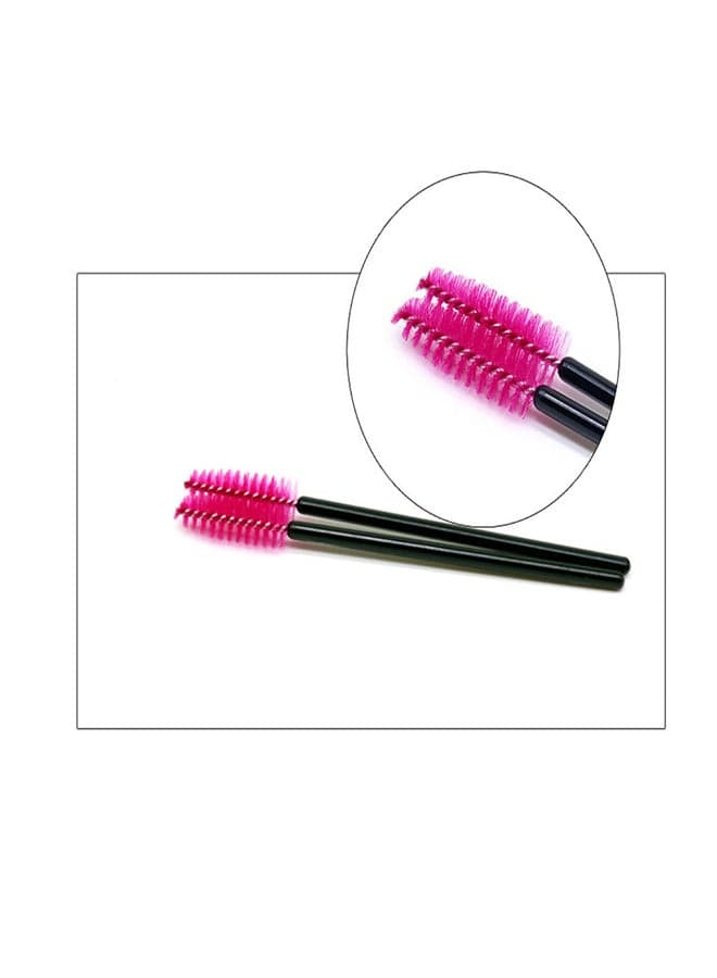 50-Piece Eyelash And Eyebrow Brush Set Black/Red Eye Brushes (٣)