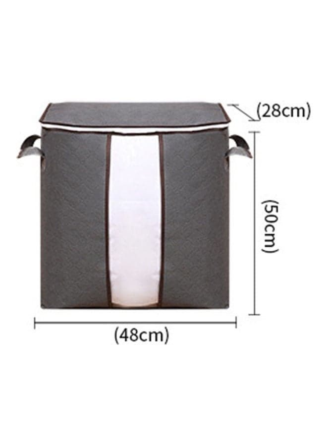 Non Woven Fabric Folding Blanket Storage Bag Grey Space Saver Bags (٦)