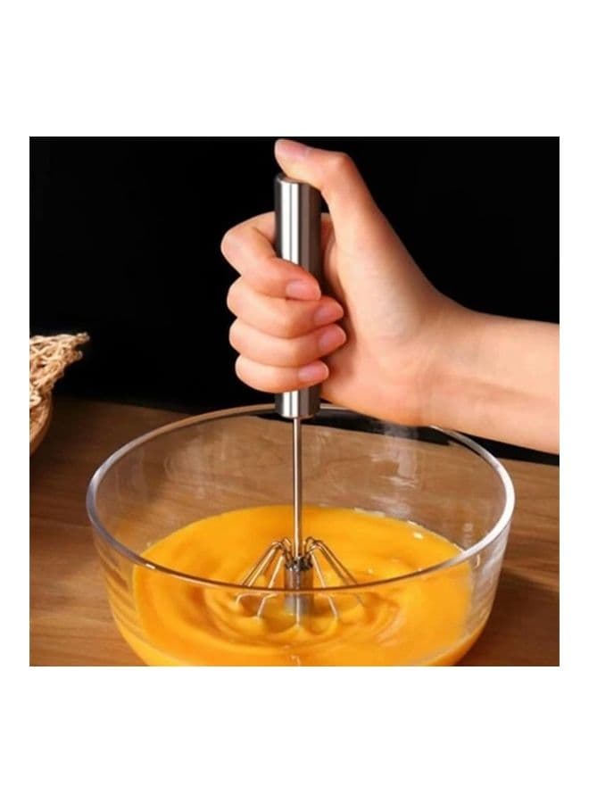 Hand Press Whisk Silver Mixing Preps & Bowls (٣)