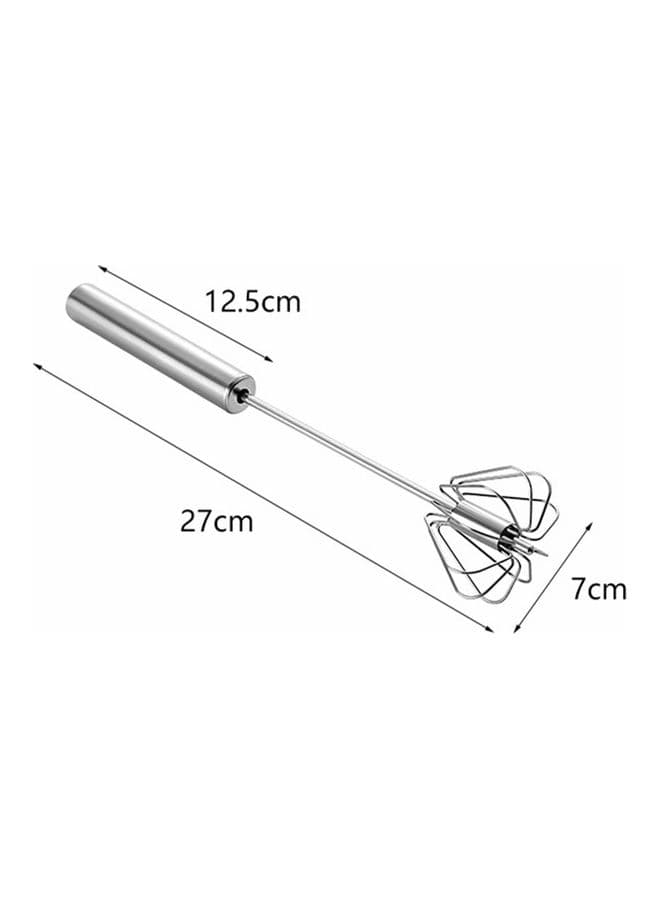 Hand Press Whisk Silver Mixing Preps & Bowls (٦)