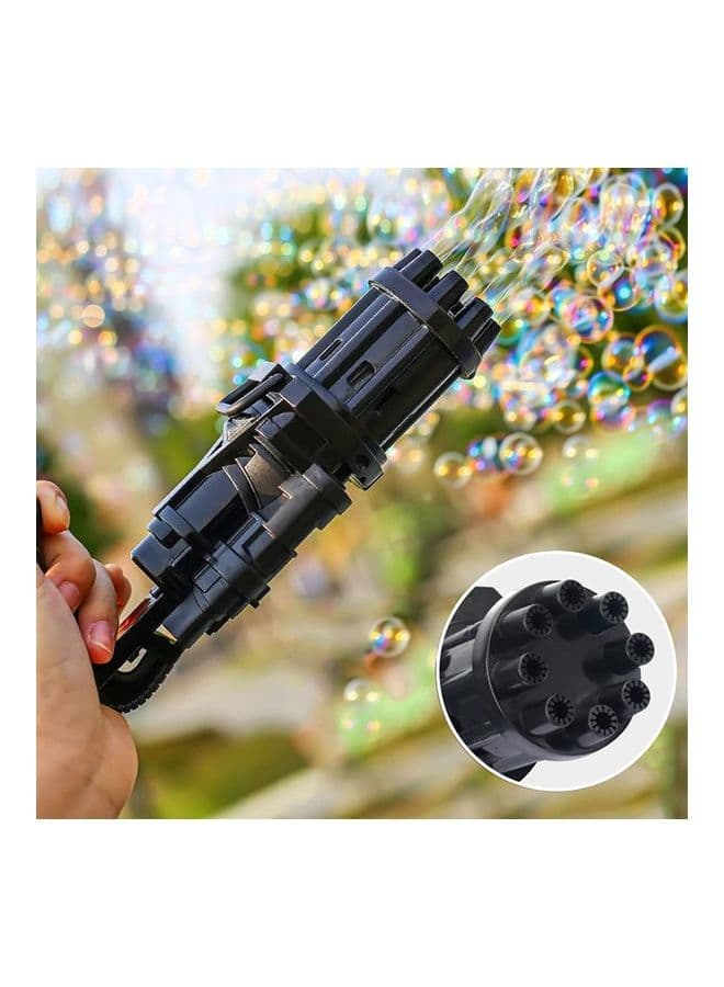 8-Hole Electric Bubble Maker Machine Gun Toy - Multicolour (٤)