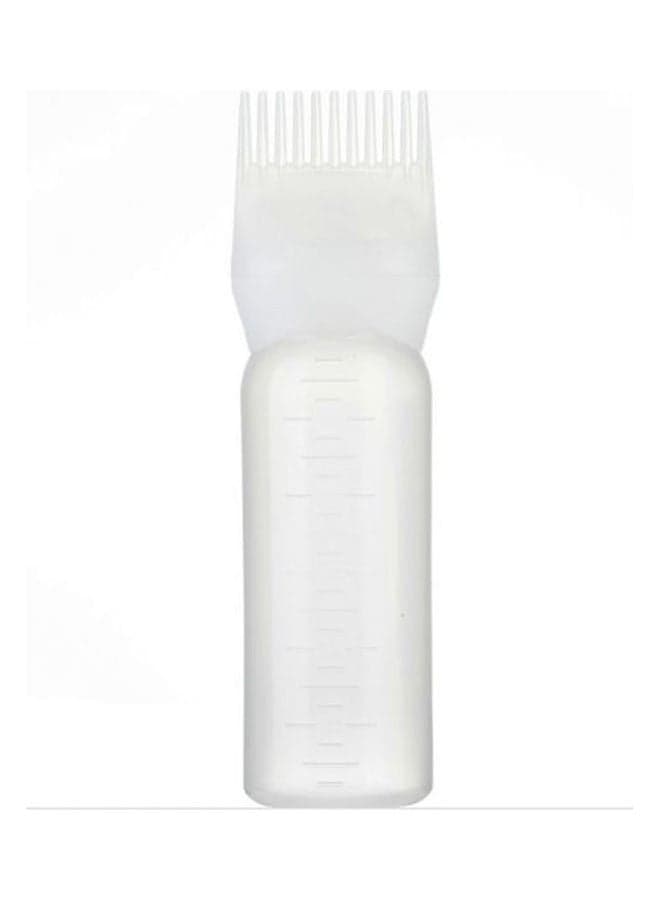 Professional Hair Colouring Comb Empty Hair Dye Bottle With Applicator Brush Dispensing Salon Hair Coloring Styling Tool White