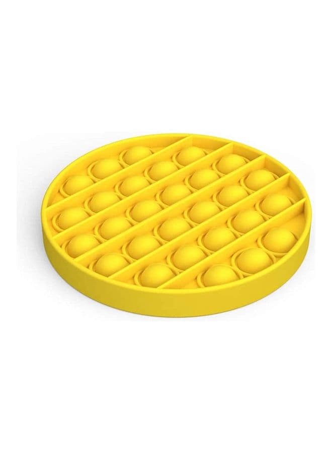 Push Pop Bubble Pop It Fidget Toy Round Yellow Fidget Spinners
