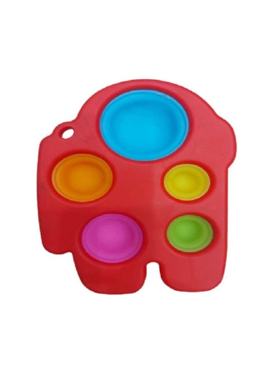 Five Push Dimple Fidget Toy Red Fidget Spinners