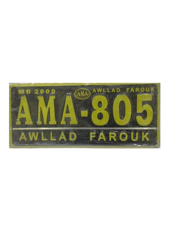 Square Plate Number Ama-805 License Plate Covers & Frames
