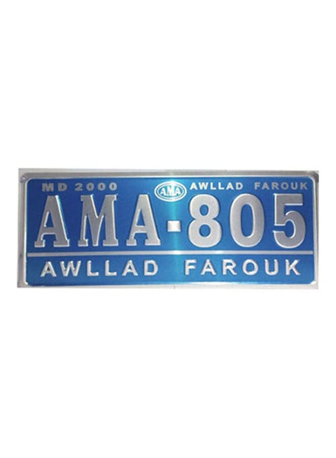 Square Plate Number Ama-809 License Plate Covers & Frames