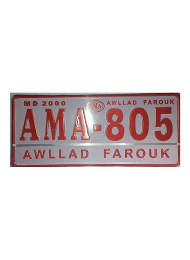 Square Plate Number Ama-806 License Plate Covers & Frames