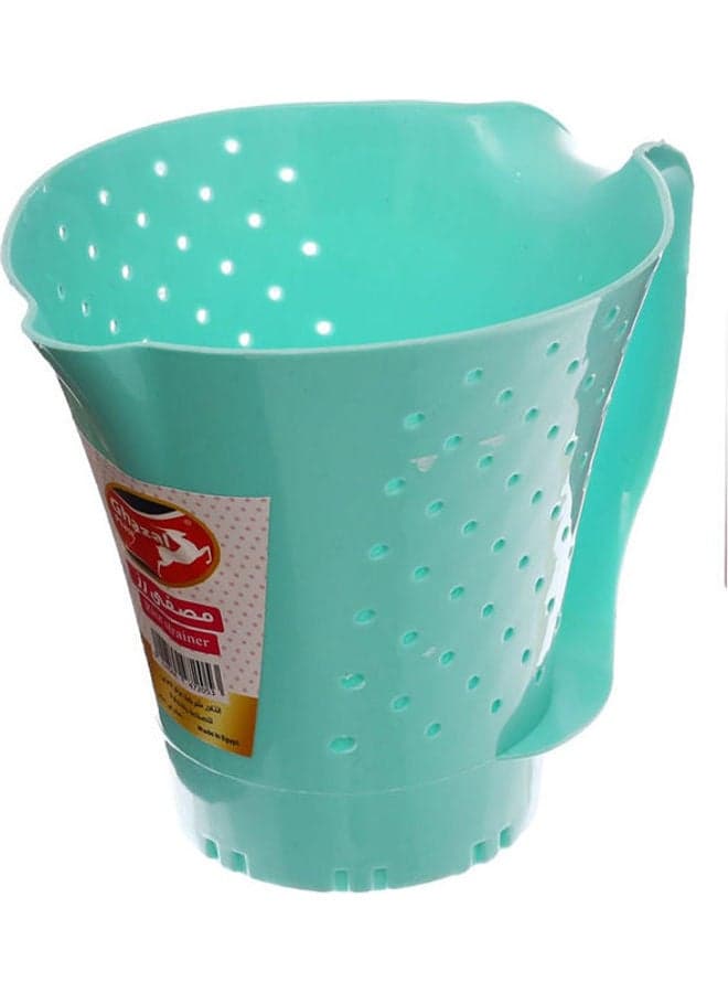 Plastic Rice Strainer Cup Shape Turquoise Kitchen Accessories