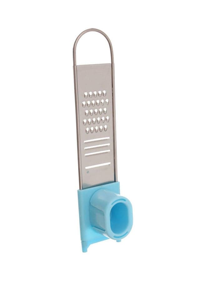 Stainless Steel Garlic Grater With Plastic Handle Silver