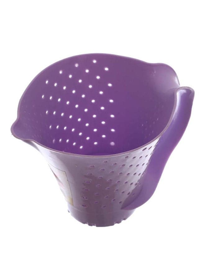 Plastic Rice Strainer Cup Shape Purple Kitchen Accessories