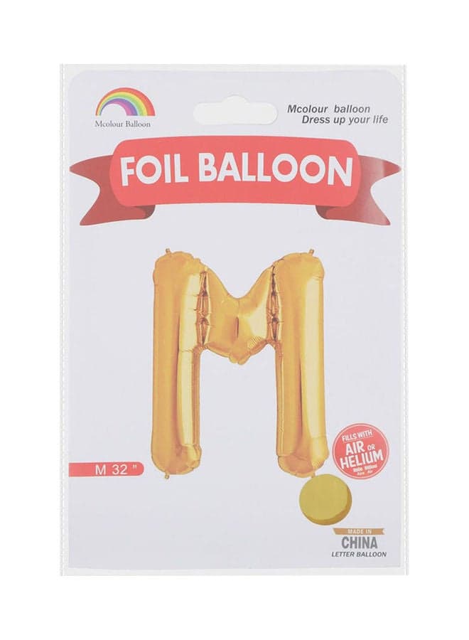 Mcolour Balloon Foil Balloon - Letter M - Meduimcm