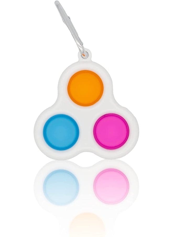 Mini Push Pop Bubble Fidget Keychain Toy Pop It