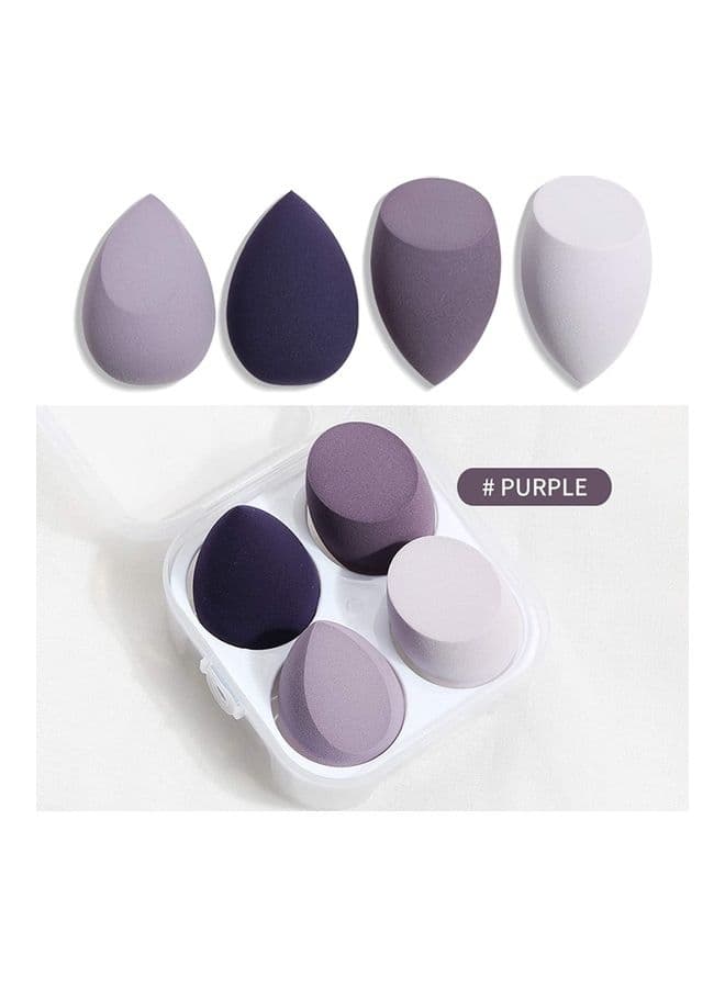 4-Piece Makeup Sponge Set Purple Make Up Sponges (٥)