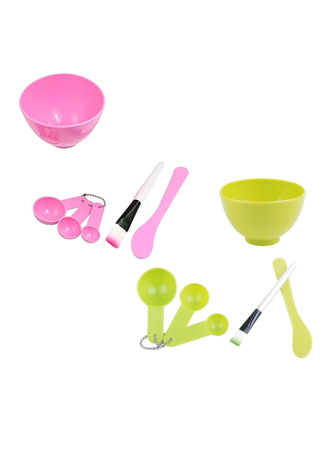 4-In-1 Mask Bowl, Mask Stick, Mask Brush And Gauge Set Assorted Face Brushes & Sponges