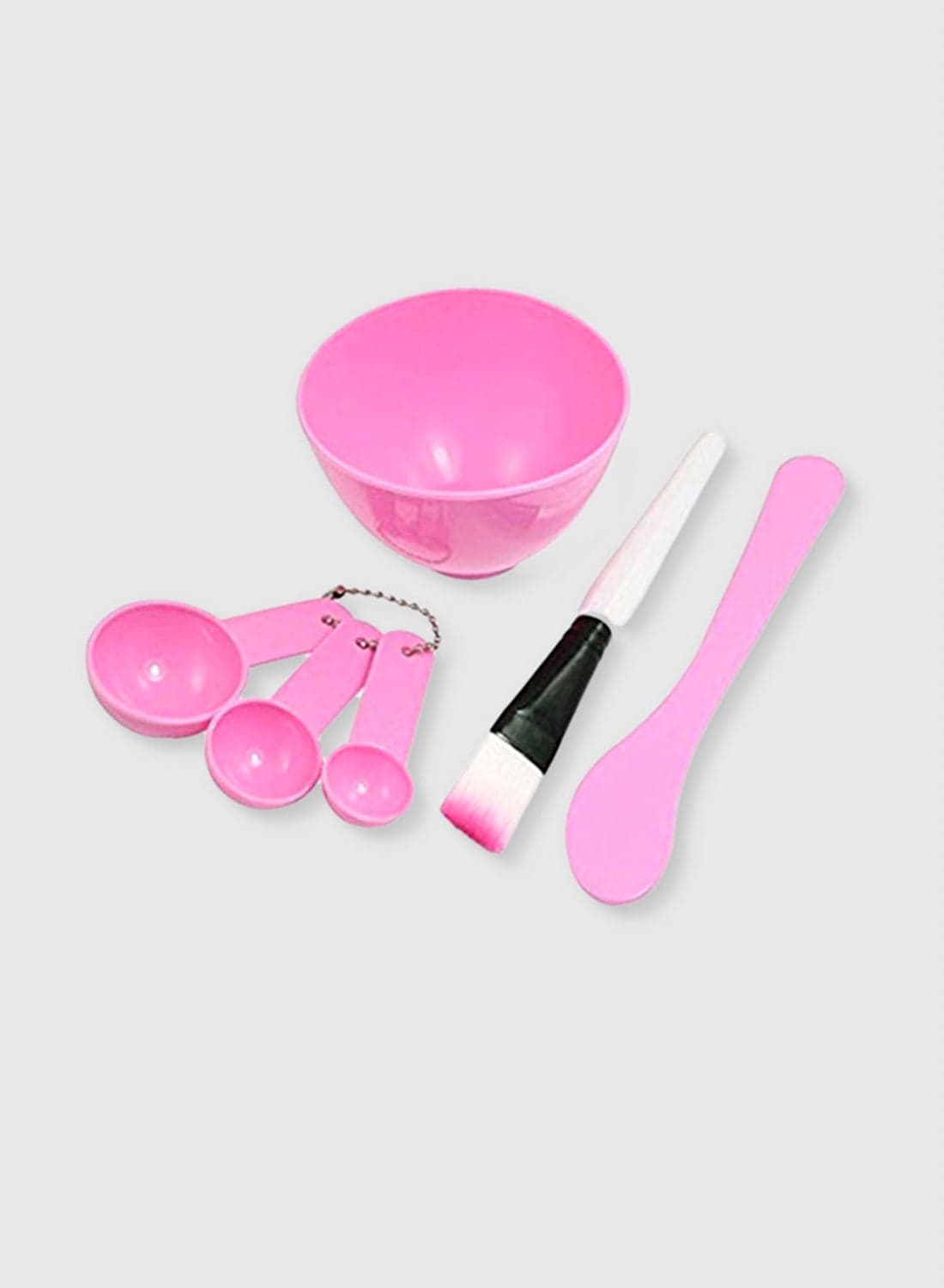4-In-1 Mask Bowl, Mask Stick, Mask Brush And Gauge Set Assorted Face Brushes & Sponges (٥)