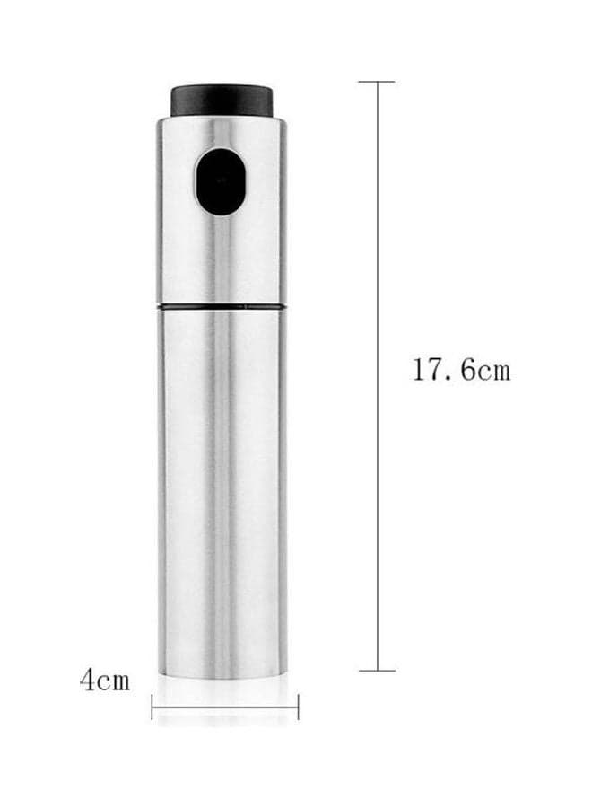 Stainless Steel Olive Oil Sprayer Vinegar Sprayer Silver 17.6cm