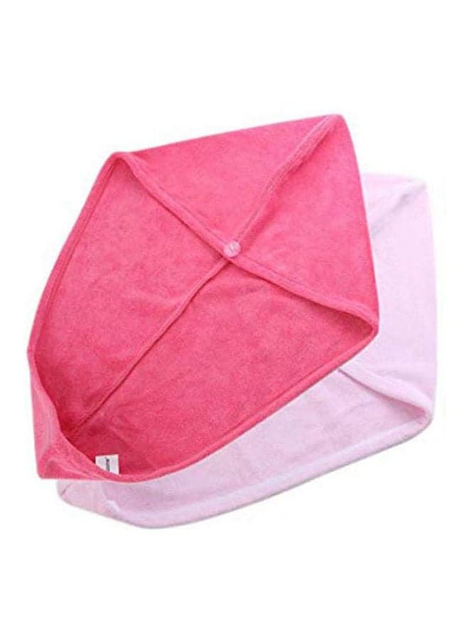 2Pcs/Set Bathroom Super Absorbent Quick-Drying Microfiber Bath Towel Hair Dry Cap Salon Towel Multicolour Shower Caps