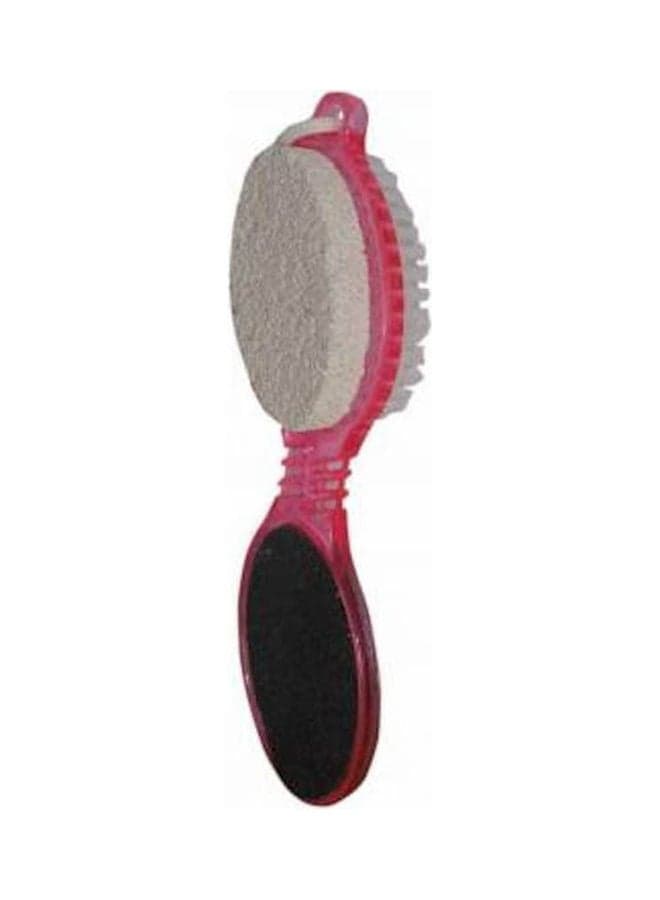 Foot Care 4 In 1 - Pumice, Brush And Foot File Red Exfoliators & Scrubs