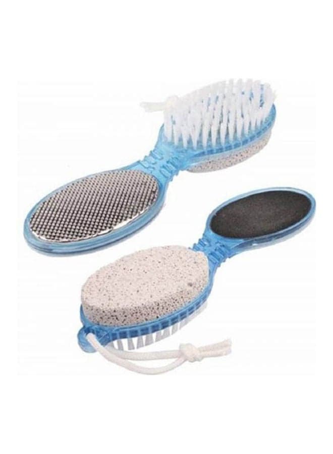 Foot Care 4 In 1 - Pumice, Brush And Foot File Multicolour Exfoliators & Scrubs